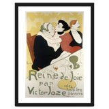Henri de Toulouse-Lautrec: Poster for the novel Reine de joie, moeurs du demi-monde by Victor Joze. thumbnail