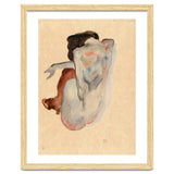 Crouching Nude in Shoes and Black Stockings, Back View. thumbnail