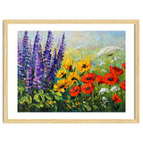 Radiant Summer Wildflower Meadow Oil Painting thumbnail