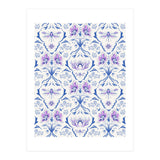 Bohemian Garden Blue Pattern (Print Only) thumbnail