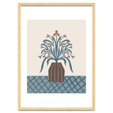 Earthy Modern Vase with Florals thumbnail