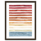Watercolour Sunset Stripes Orange thumbnail