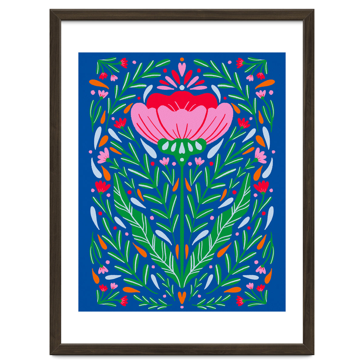 Bold Symmetrical Floral