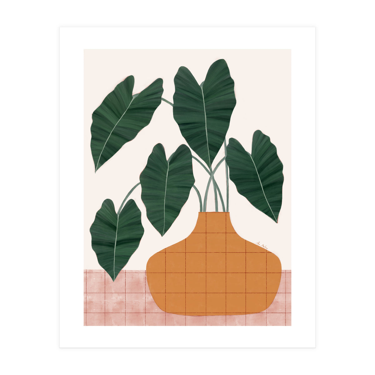 Philodendron plant (Print Only)