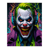 Clown In Headphones (Print Only)