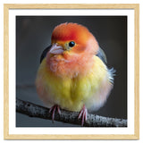Beautiful Bird With Vibrant Orange And Yellow Plumage thumbnail