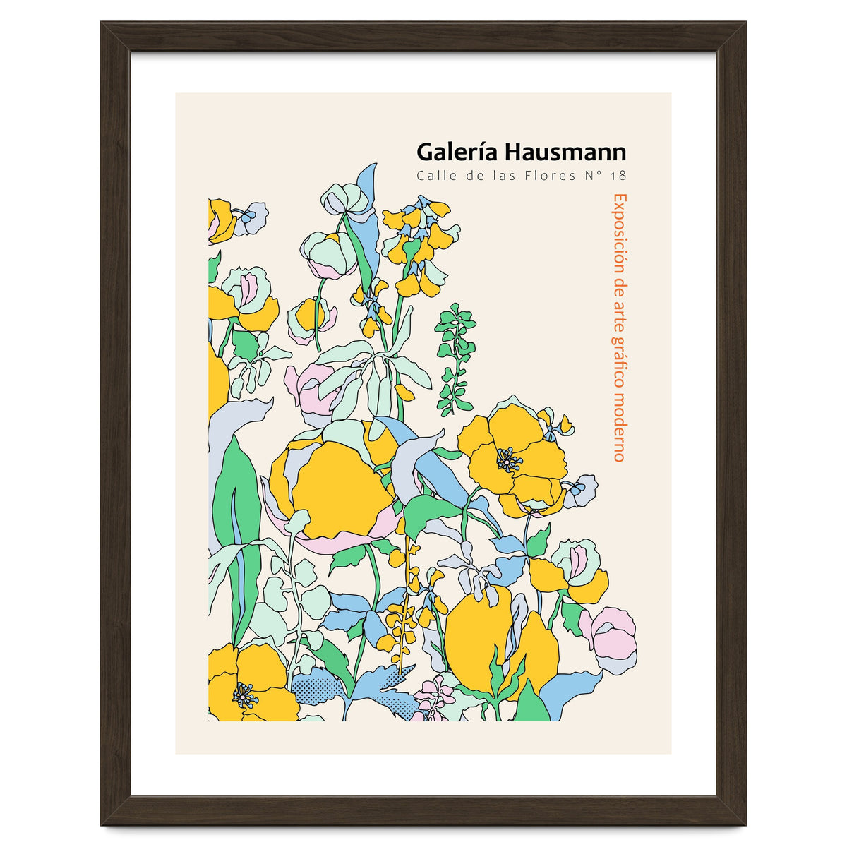 Exhibition of modern graphic art Madrid