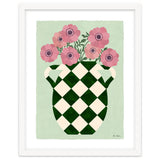 Checkered vase with anemones thumbnail