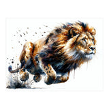 Dynamic Lion In Motion (Print Only) thumbnail
