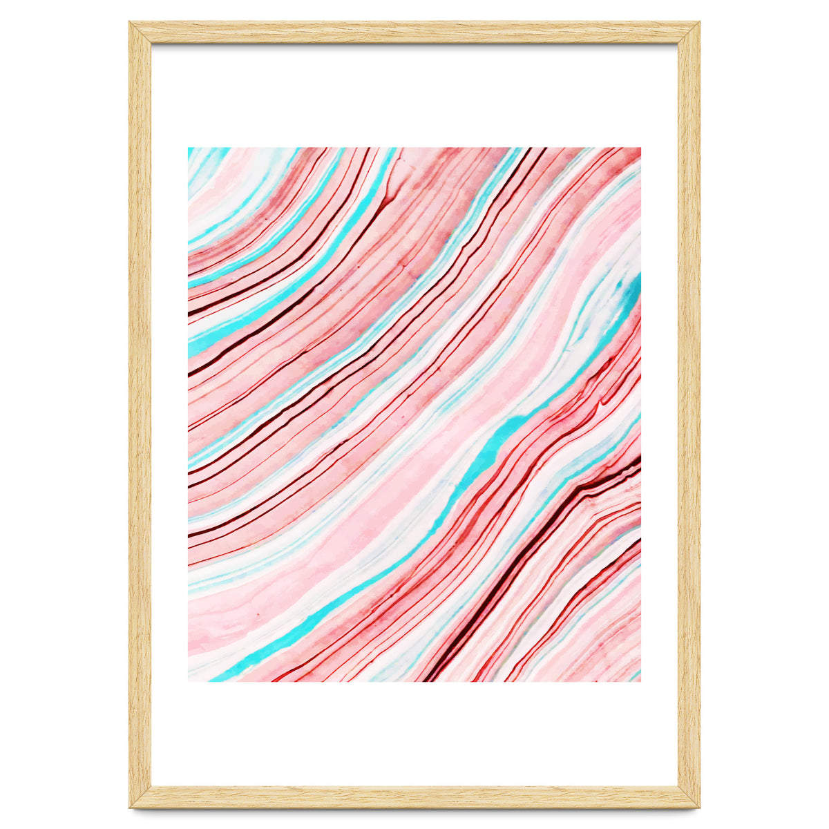 Between the Lines, Pastel Watercolor Abstract Painting, Subtle Neutral Minimal Illustration