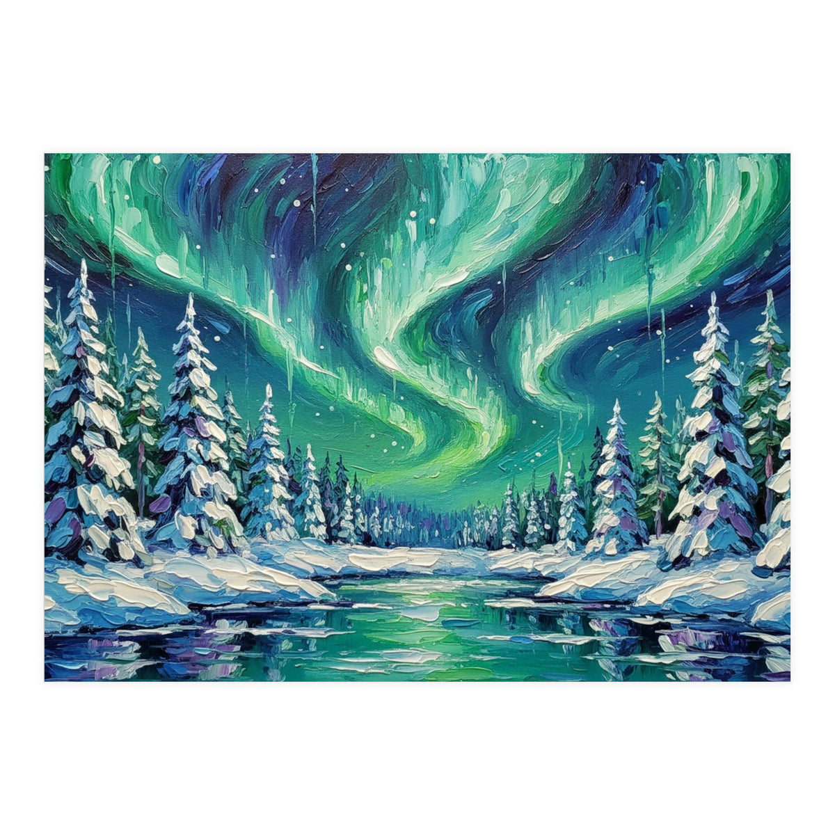 Ethereal Aurora Borealis (Print Only)