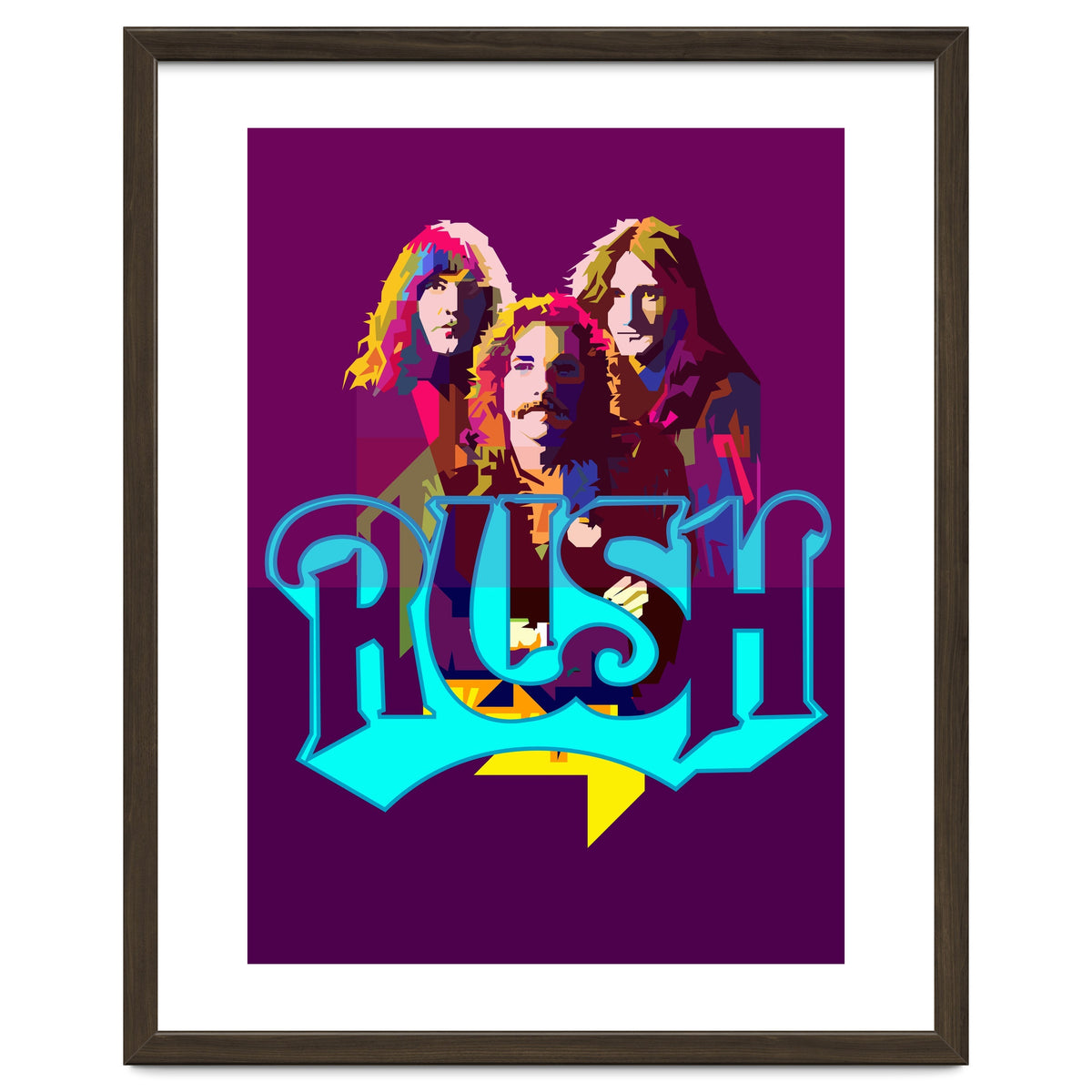 Rush Classic Rock Pop Art WPAP
