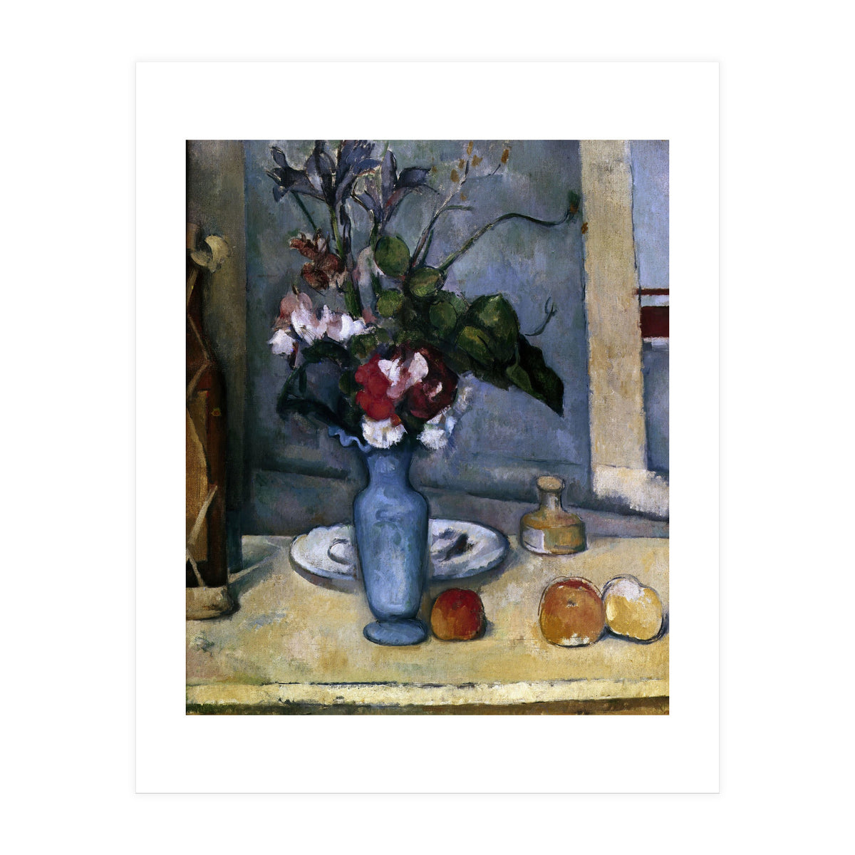 The Blue Vase - 1885/87 - 62x51 cm - oil on canvas - French Post-Impressionism. (Print Only)
