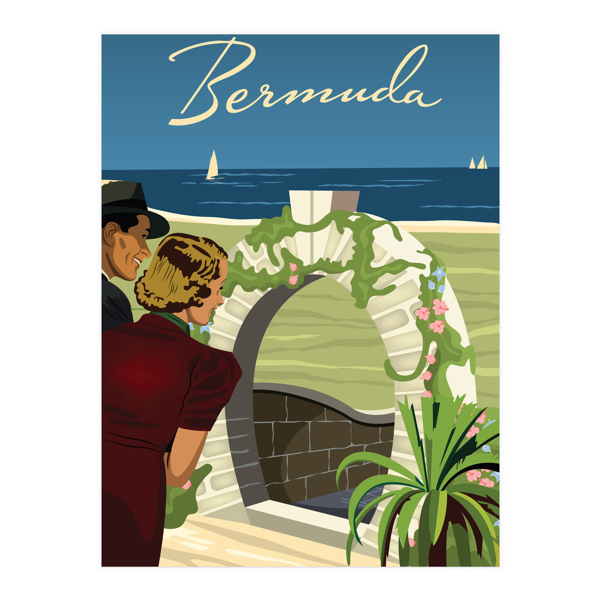 Bermuda, Moongate Arch (Print Only)