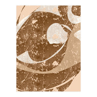 Brown Abstract Clash (Print Only)