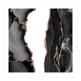 Black & Rose Gold Agate Texture 07  (Print Only) thumbnail