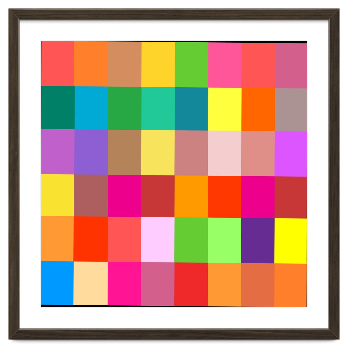 Colorful Rainbow Squares Patch