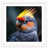 Cockatiel Parrot With Yellow Crest And Orange Cheeks thumbnail