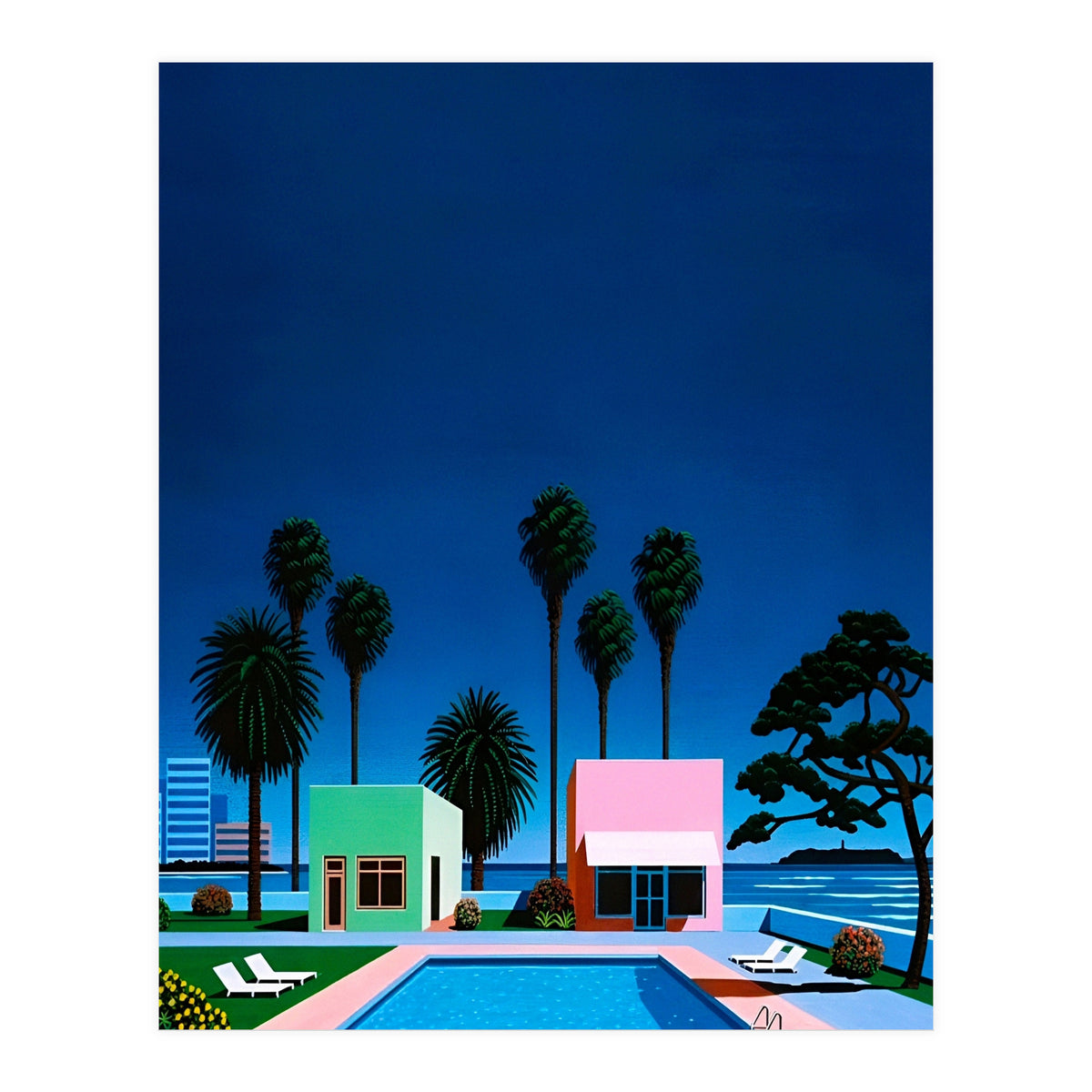 Hiroshi Nagai - City Pop , Vaporwave Aesthetic (Print Only)