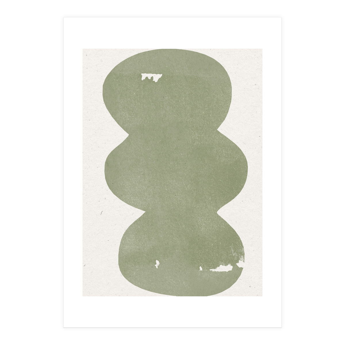 GREEN WATERCOLOR SHAPES NO.2 (Print Only)