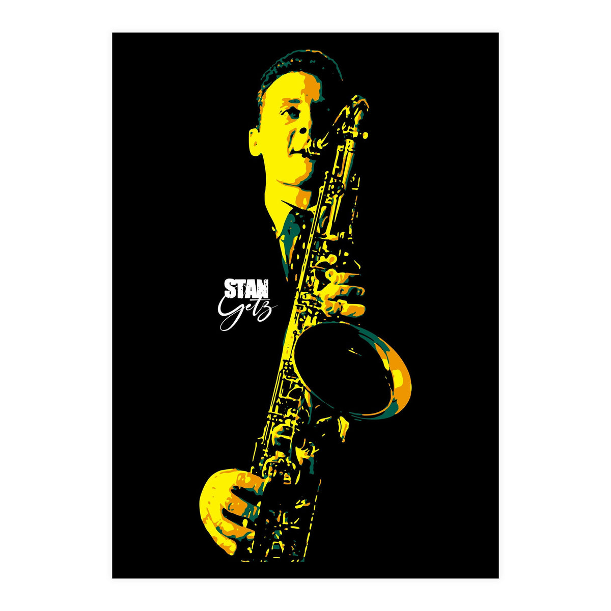 Stan Getz American Jazz Saxophonist (Print Only)