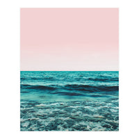 Ocean Love | Sea Beach Sand Waves Photography | Blush Nature Scenic Travel Island Digital (Print Only)