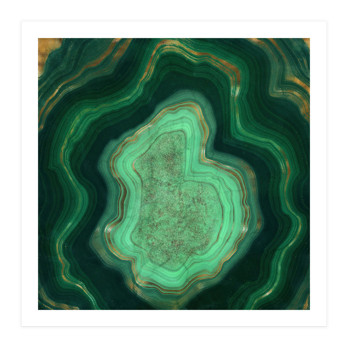 Malachite Texture 06 (Print Only)