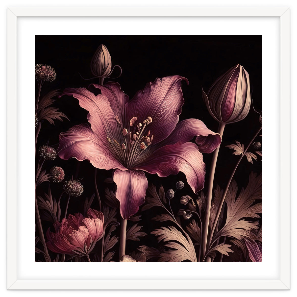 VINTAGE COLOURFUL BOTANICAL-10A-6