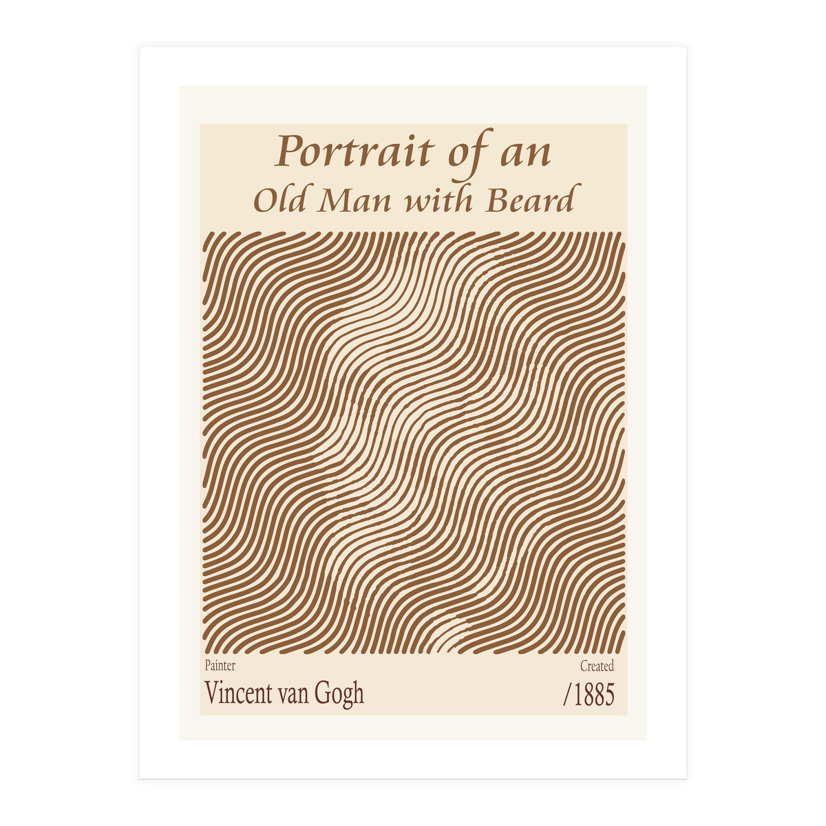 Portrait Of An Old Man With Beard – Vincent Van Gogh (1885) (Print Only)