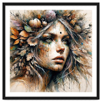 Harvest Crown Druid Woman Portrait