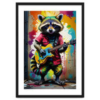 Raccoon Plays Guitar