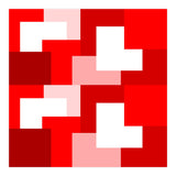 Red Abstract Square Tiles (Print Only) thumbnail