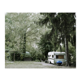 Travel trailer in the green garden (Print Only) thumbnail
