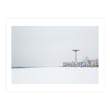 Amusement park in the winter seascape (Print Only) thumbnail