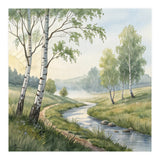 Morning Mist in the Birch Valley (Print Only) thumbnail