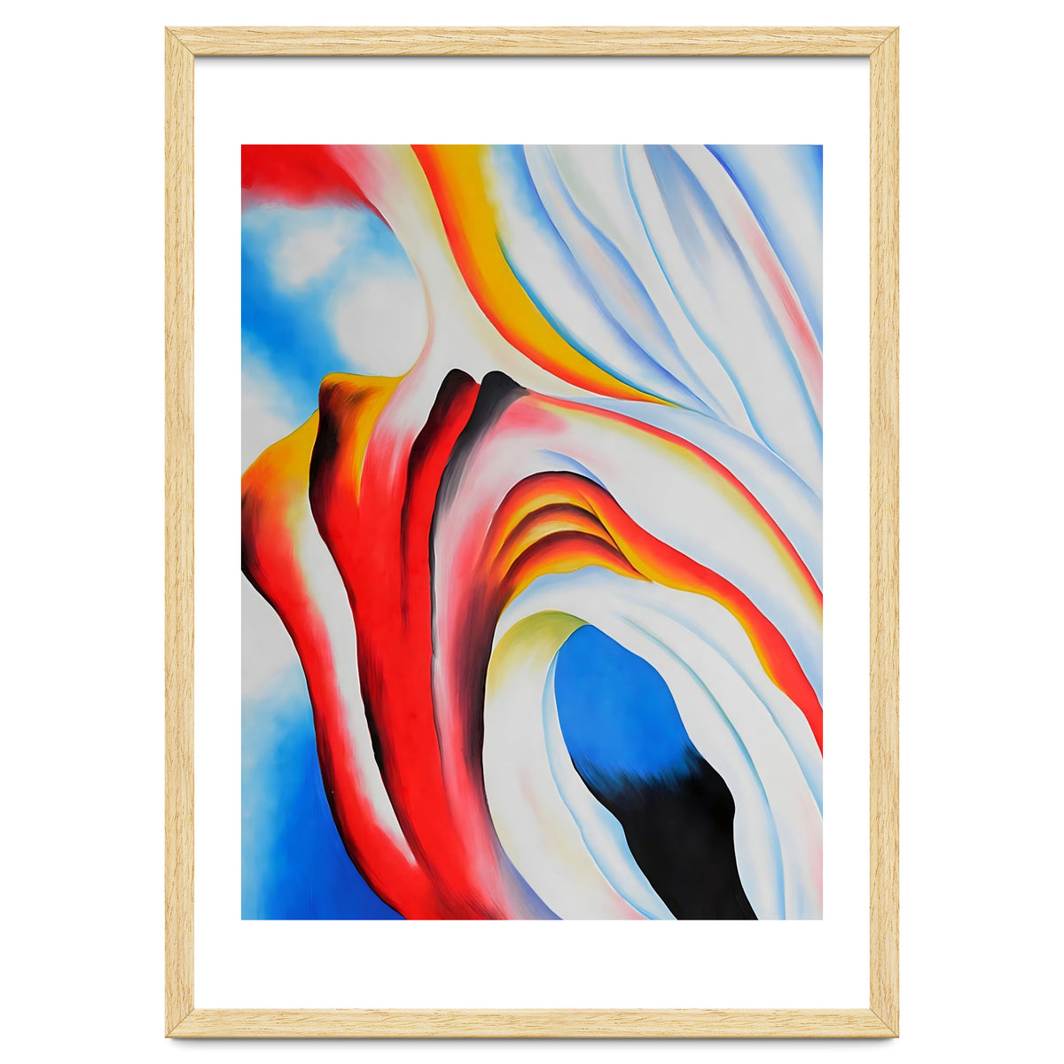 Georgia O’Keeffe – Music, Pink and Blue (1918) | Abstract Modernist Harmony of Color and Emotion
