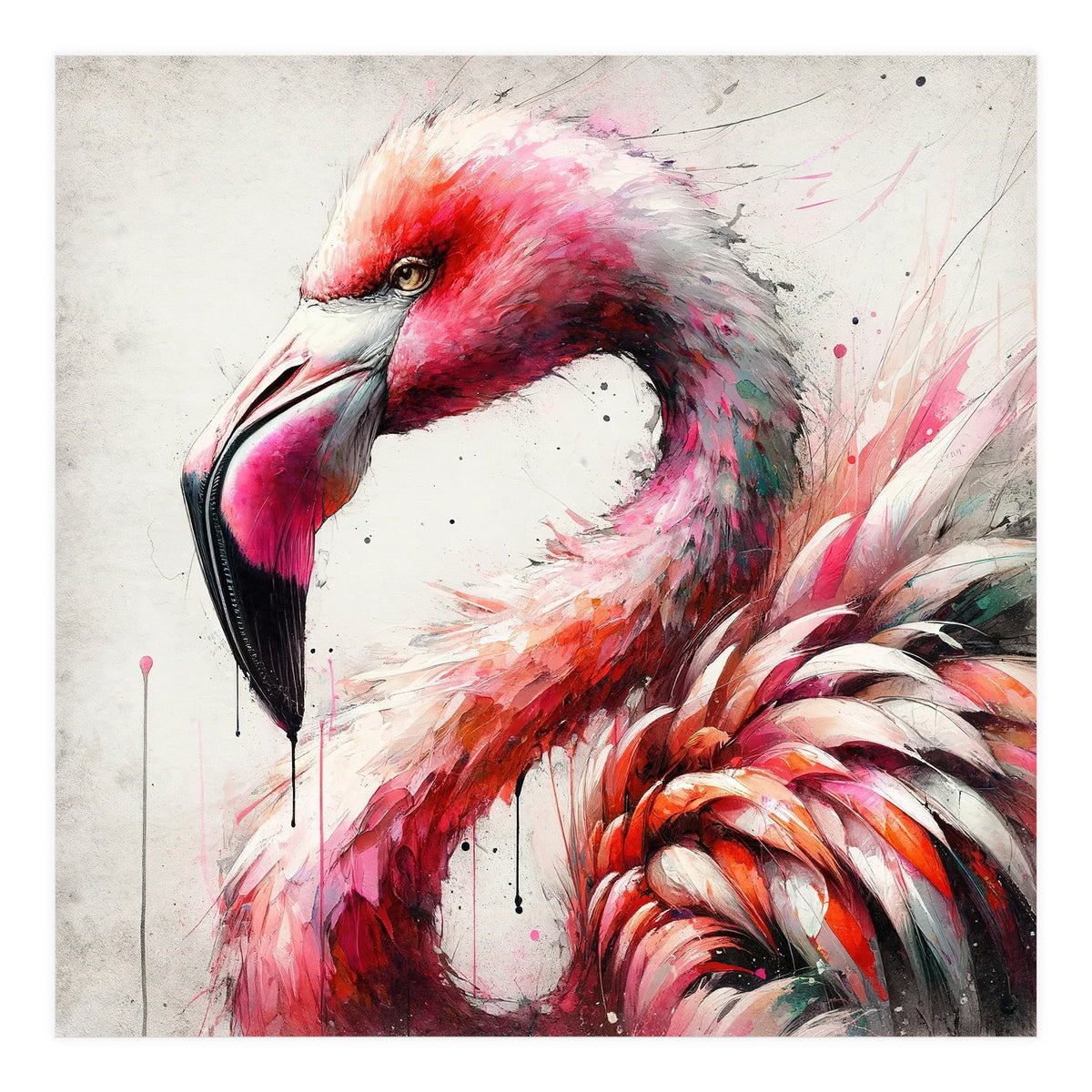 Watercolor Flamingo (Print Only)
