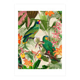 Parrots in tropical Jungle (Print Only) thumbnail