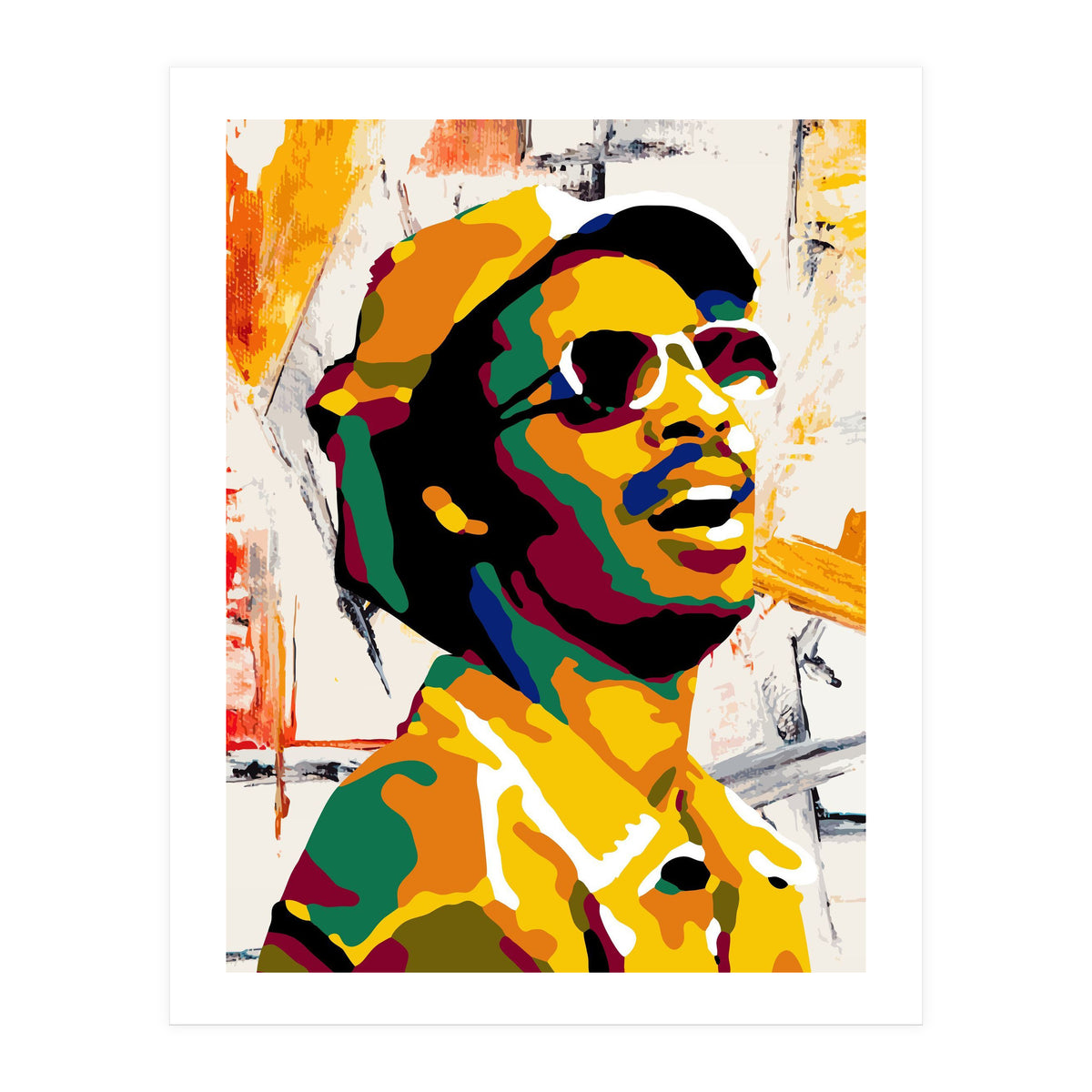 Stevie Wonder Retro Pop Art 3 (Print Only)