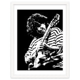 Pat Metheny American Jazz Guitarist Legend in Monochrome 3 thumbnail
