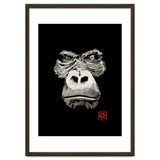Angry Gorilla White In Black thumbnail