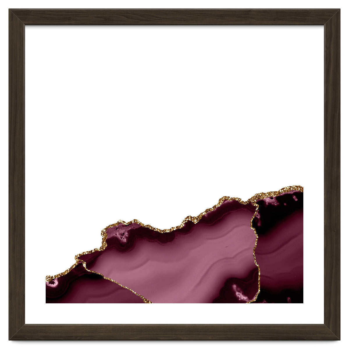 Burgundy & Gold Agate Texture 27