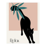 Relax cat - Botanical life (Print Only) thumbnail