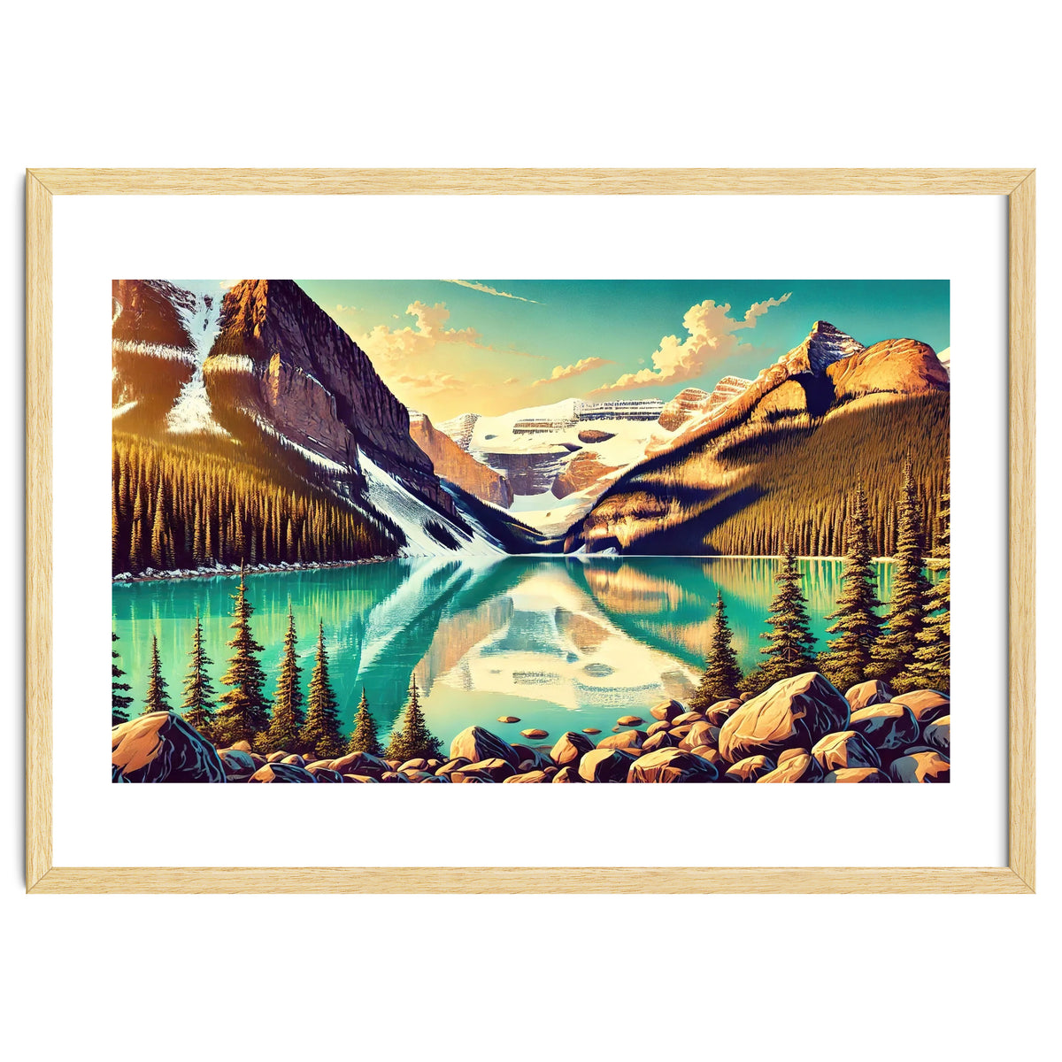 Vintage Lake Louise Banff Poster, Canada