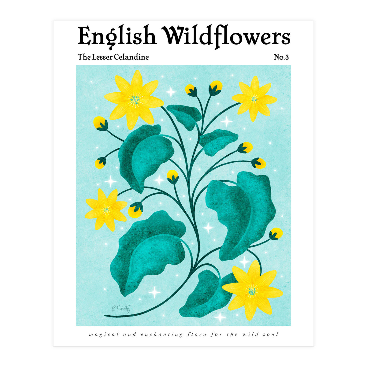 English Wildflowers | Lesser Celandine (Print Only)