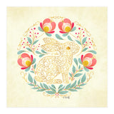 Folk Art Rabbit (Print Only) thumbnail