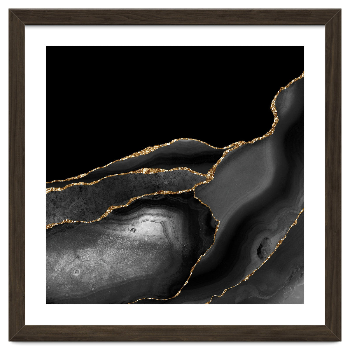 Black & Gold Agate Texture 04