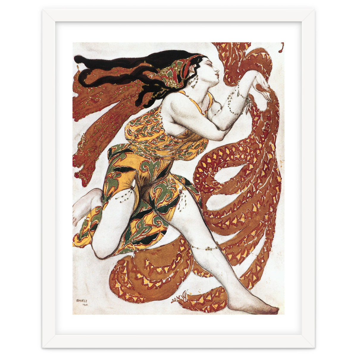 Costume sketch for a Bacchante, from the ballet &quot; Narcissus&quot.