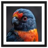 Close Up Portrait Of A Colorful Parrot thumbnail
