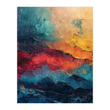 Abstract Textured Mountain Landscape (Print Only) thumbnail